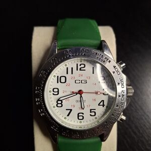 CG Green Strap Analog Quartz Watch